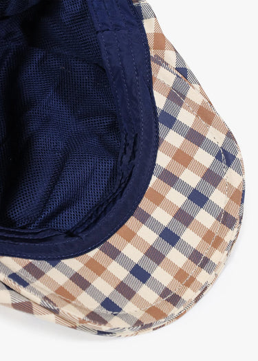 Aquascutum Petten Cotton flat cap - club check