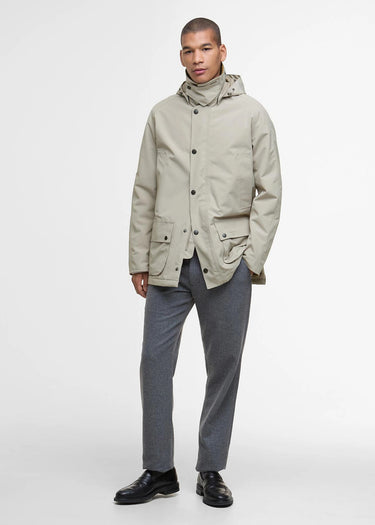 Barbour Jassen Winter ashby waterproof jacket - washed stone