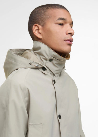 Barbour Jassen Winter ashby waterproof jacket - washed stone