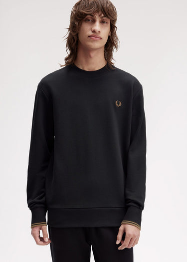 Fred Perry Truien Crew neck sweatshirt - black shaded stone