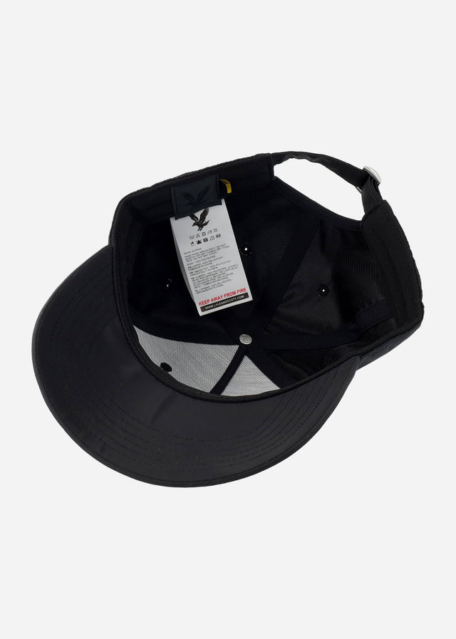 Lyle & Scott Petten Shell fabric cap - jet black