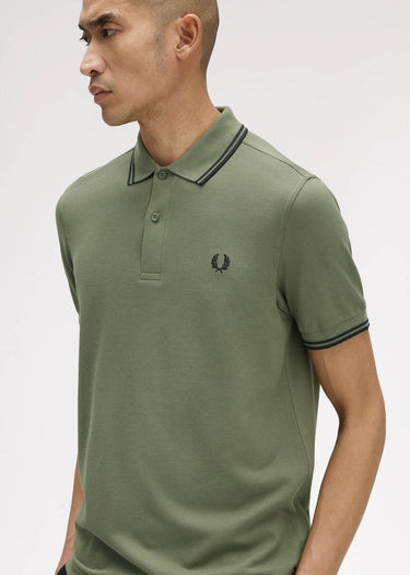 Fred Perry Polo's Twin tipped polo - laurel wreath green black