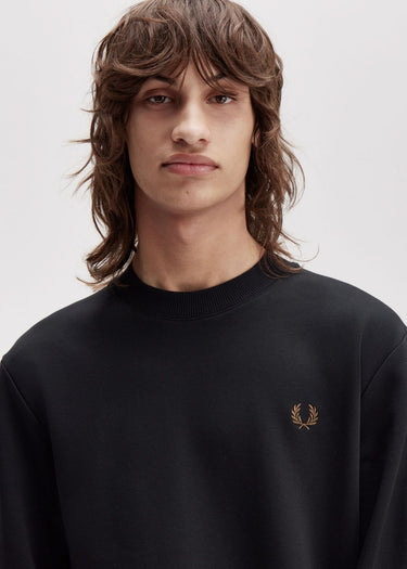 Fred Perry Truien Crew neck sweatshirt - black shaded stone