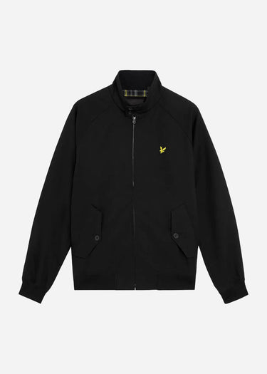 Lyle & Scott Jassen Cotton Harrington Jacket - Jet Black
