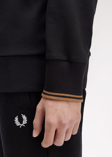 Fred Perry Truien Crew neck sweatshirt - black shaded stone