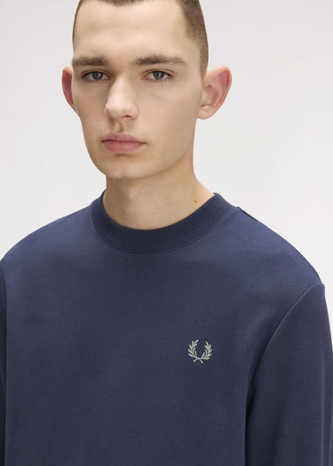 Fred Perry Truien Crew neck sweatshirt - dark airforce light ice bayleaf