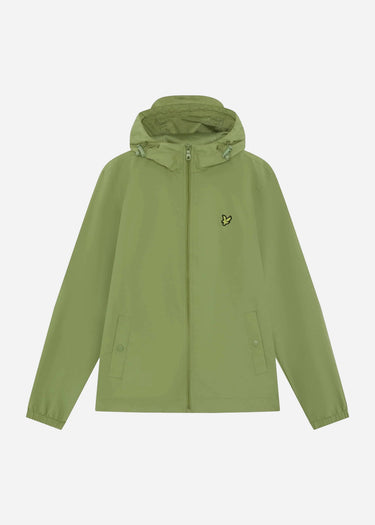 Lyle Scott Jassen Zip through hooded jacket - shrub green