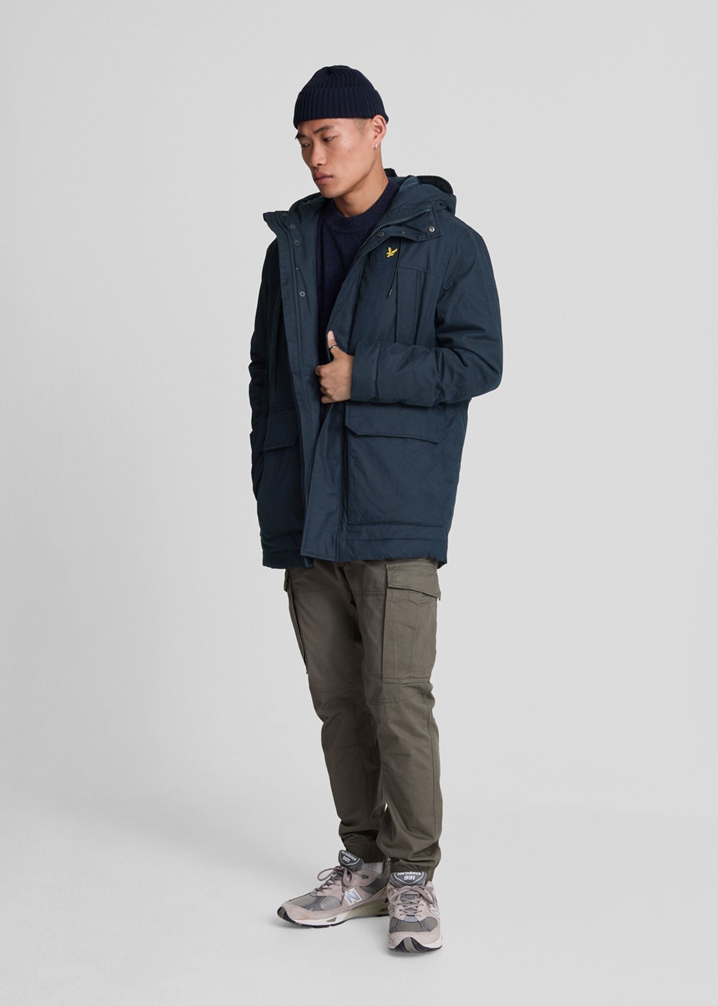 Lyle & Scott Jassen  Microfleece parka 2.0 - dark navy 