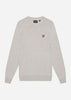 Lyle & Scott Truien Cotton merino crew neck jumper - light grey marl aw