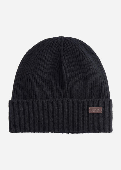 Barbour Mutsen  Carlton beanie hat - black 