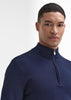 Barbour International Truien  Blades cotton half zip jumper - navy 