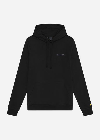 Lyle & Scott Hoodies  Embroidered hoodie - jet black white 