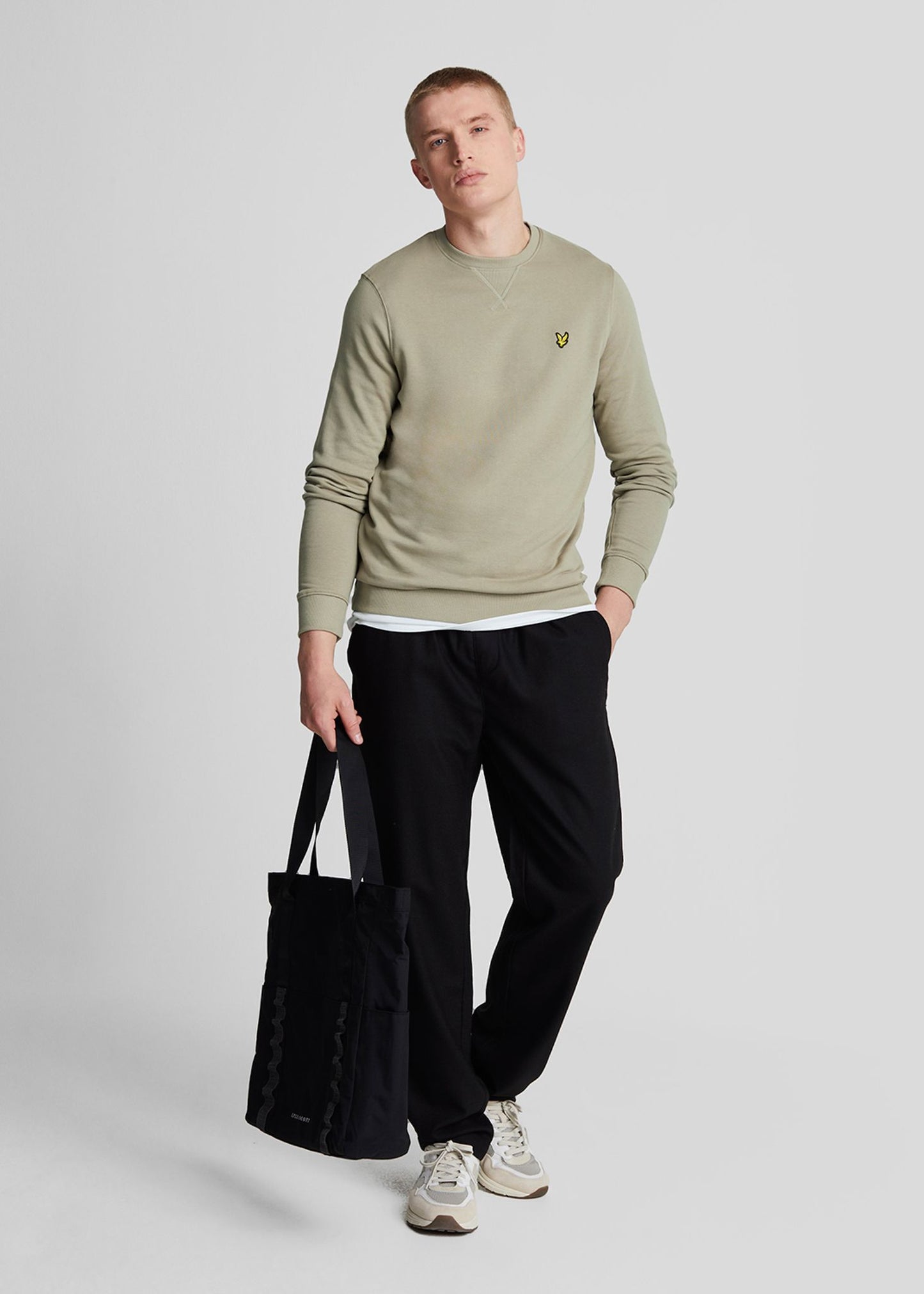 Lyle & Scott Truien  Crew neck sweatshirt - sage uniform 