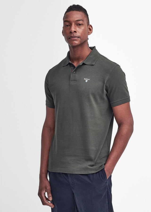 Barbour Polos  Tartan pique polo shirt - forest green 