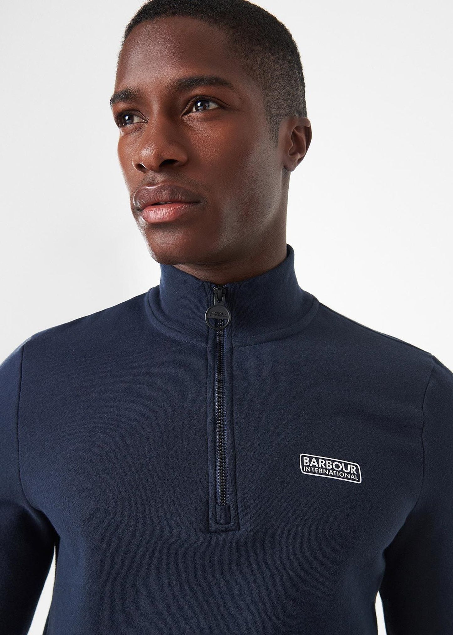 Barbour International Truien  Essential half zip sweat - international navy 