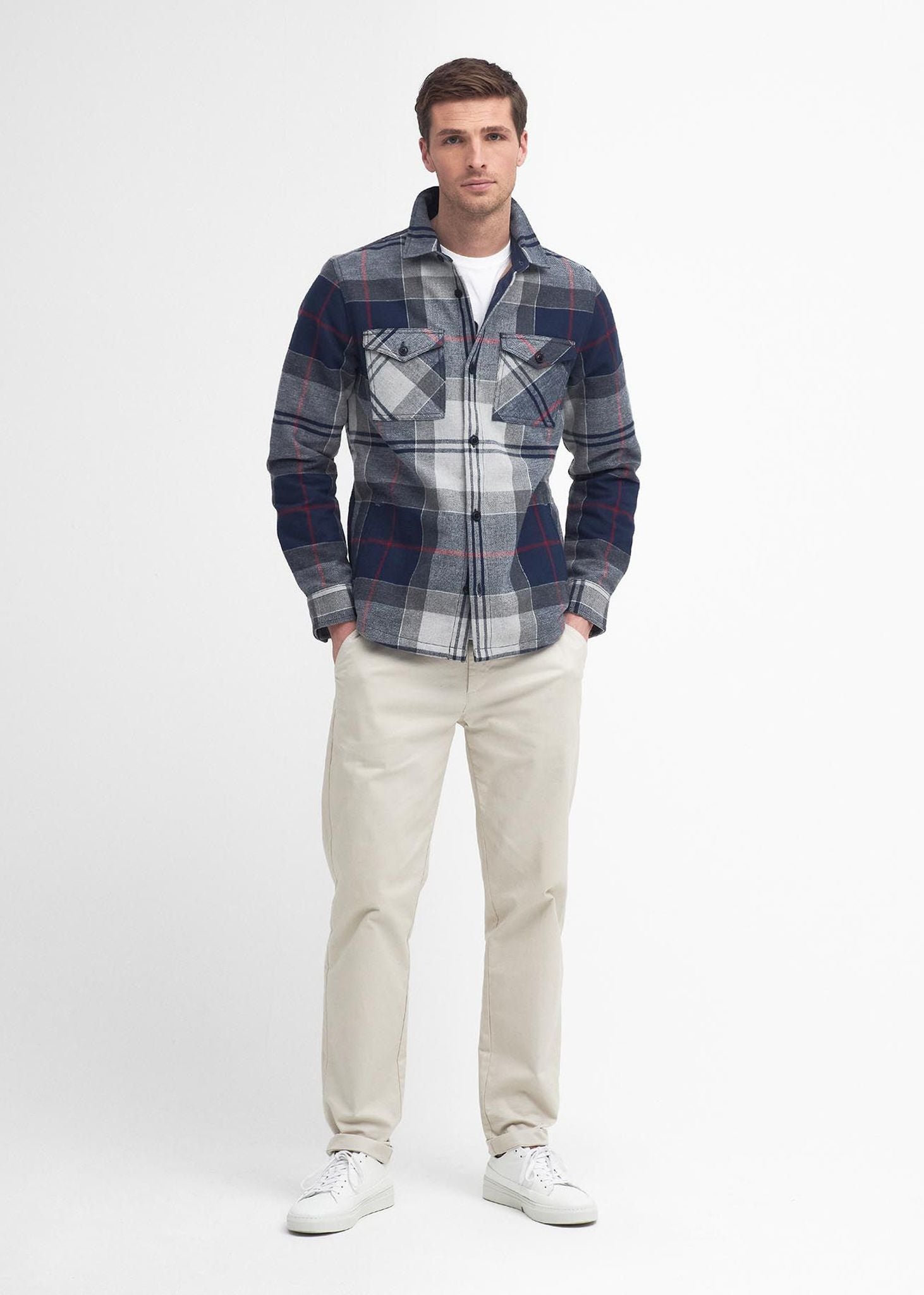 Barbour Overshirts  Cannich tailored tartan overshirt -blue granite tartan 