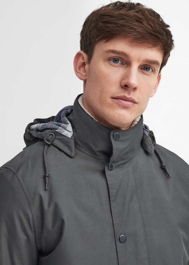 Barbour Jackets  Chelsea waterproof mac - charcoal blue granite tartan 
