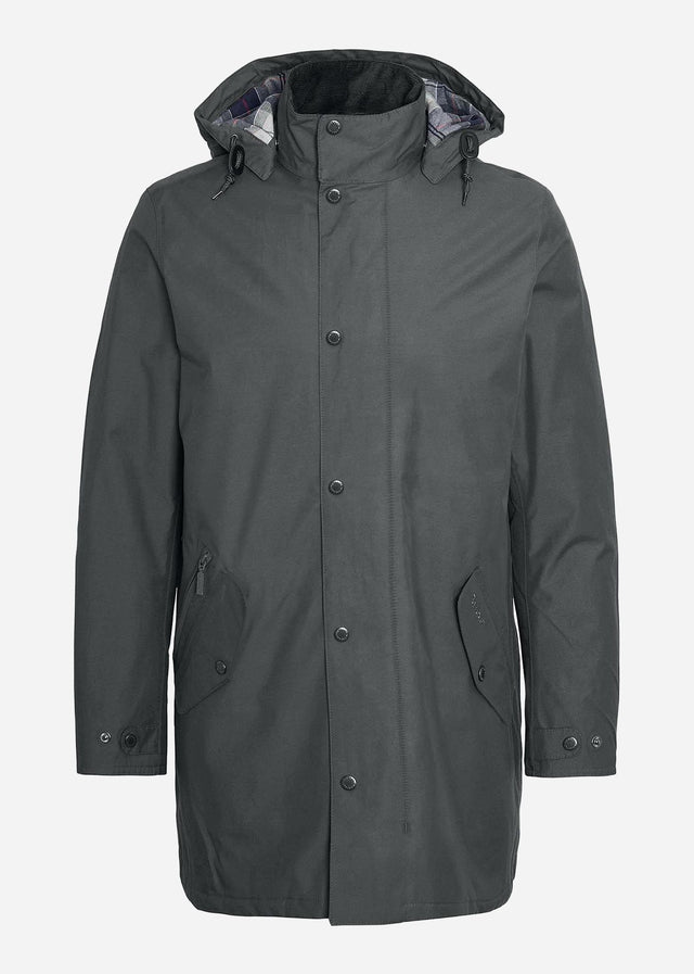 Barbour Jackets  Chelsea waterproof mac - charcoal blue granite tartan 