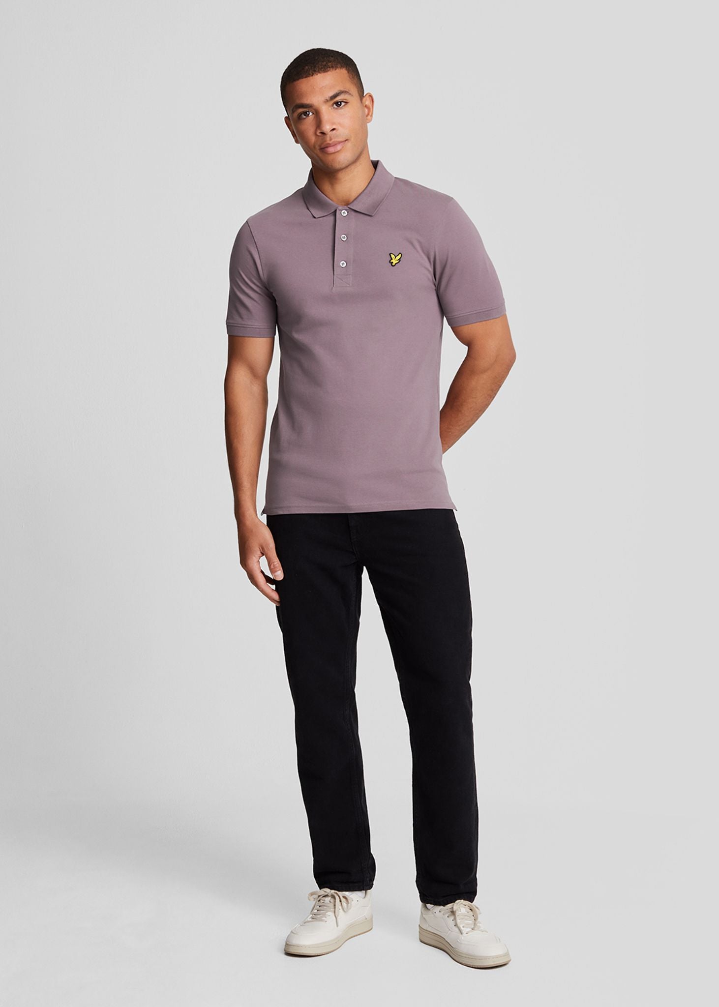 Lyle & Scott Polo's  Plain polo shirt - highland mauve 