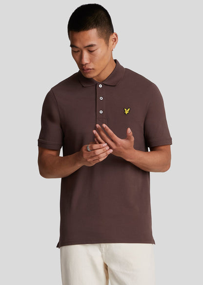 Lyle & Scott Polo's  Plain polo shirt - deep mahogany 