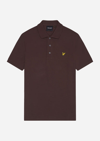 Lyle & Scott Polo's  Plain polo shirt - deep mahogany 