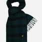 Lyle & Scott Sjaals  Check lambswool scarf - argyle teal jet black 