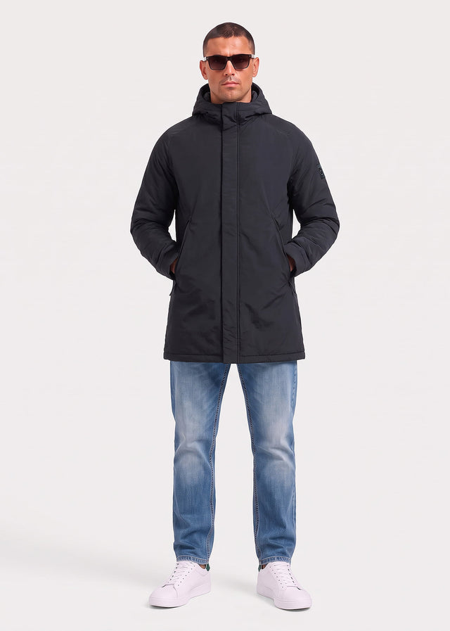 Marshall Artist Jassen Kingston hooded trench jacket - black