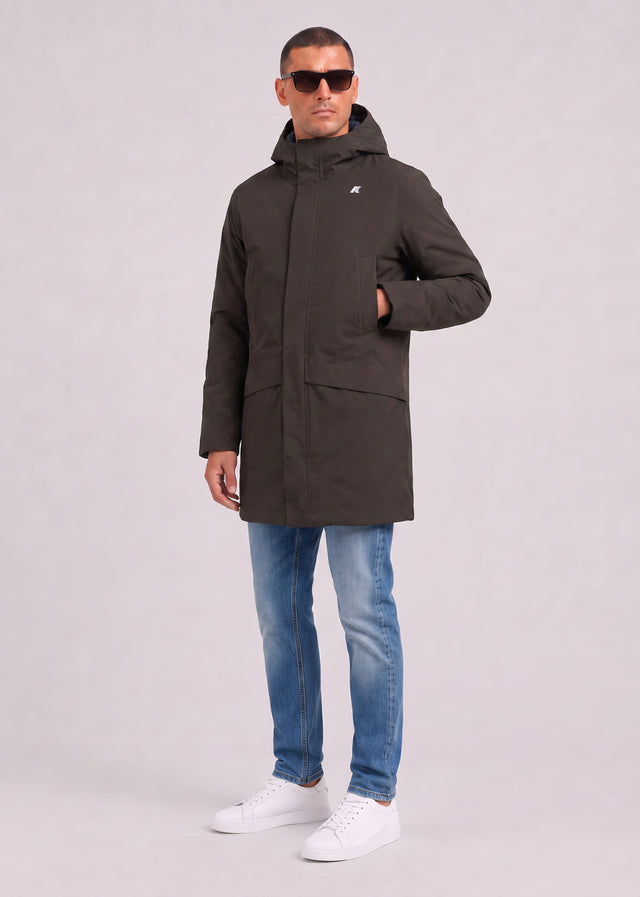 K-Way Jackets Jarno twill marmotta - black olive blue airforce