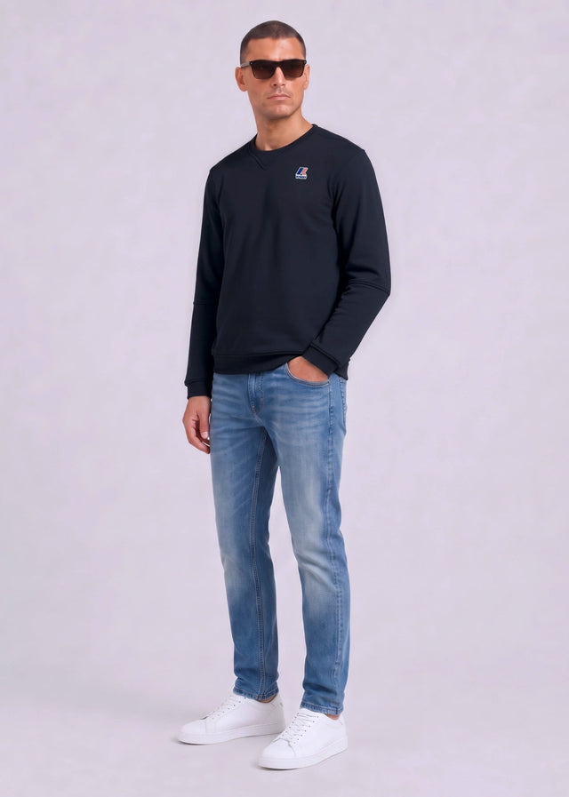 K-Way Truien Nael brushed pc - blue depth