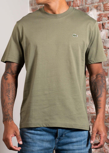 Lacoste T-shirts Cotton t-shirt - khaki