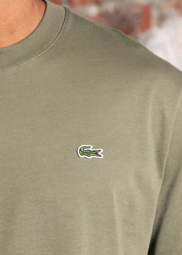 Lacoste T-shirts Cotton t-shirt - khaki