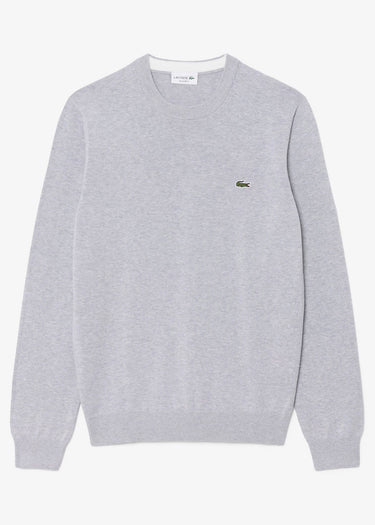 Lacoste Truien Regular fit crew neck sweater - silver chine