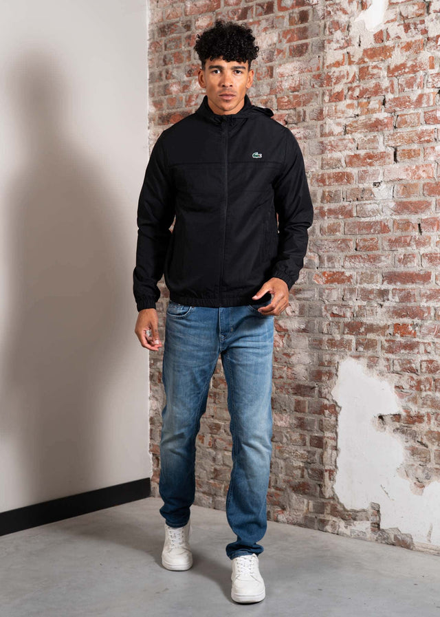 Lacoste Jassen Lacoste Jacket windrunner - black