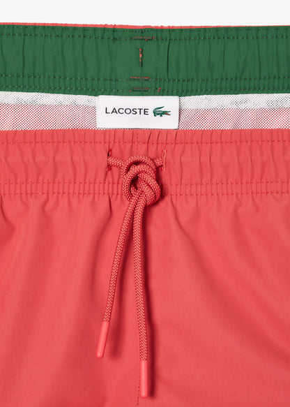 Lacoste Zwembroeken  Men swimsuit - sierra red green 