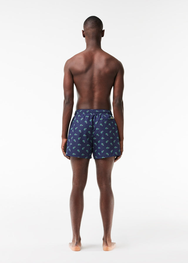 Lacoste Swimwear  Swimming trunks all over print - navy blue multico 