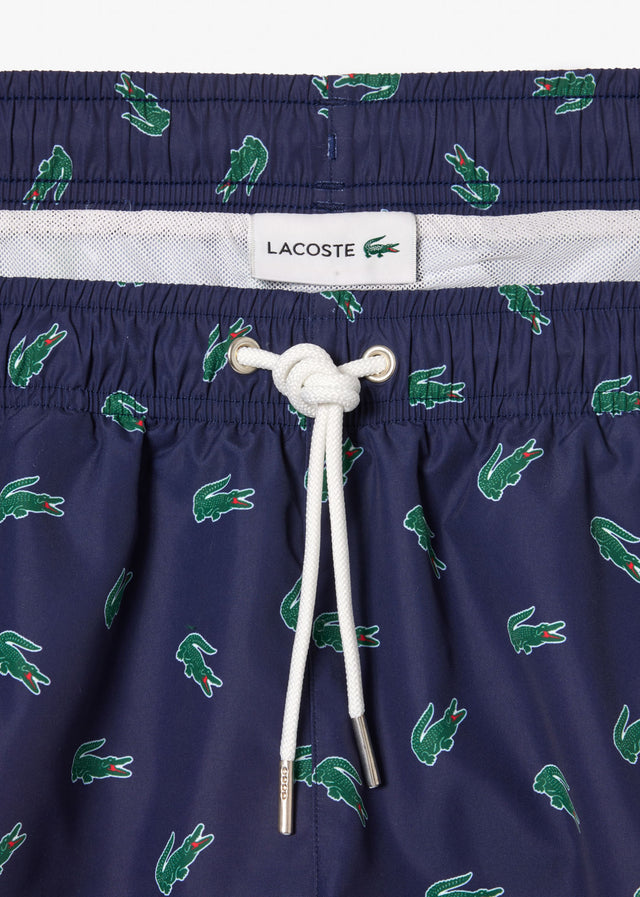 Lacoste Swimwear  Swimming trunks all over print - navy blue multico 