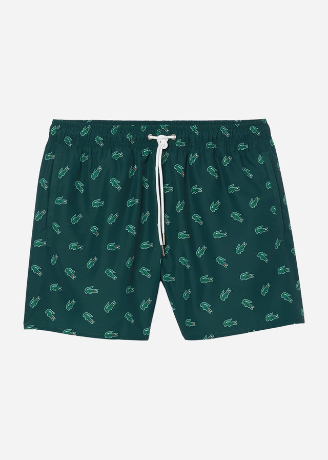 Lacoste Swimwear  Swimming trunks all over print - sinople multico 