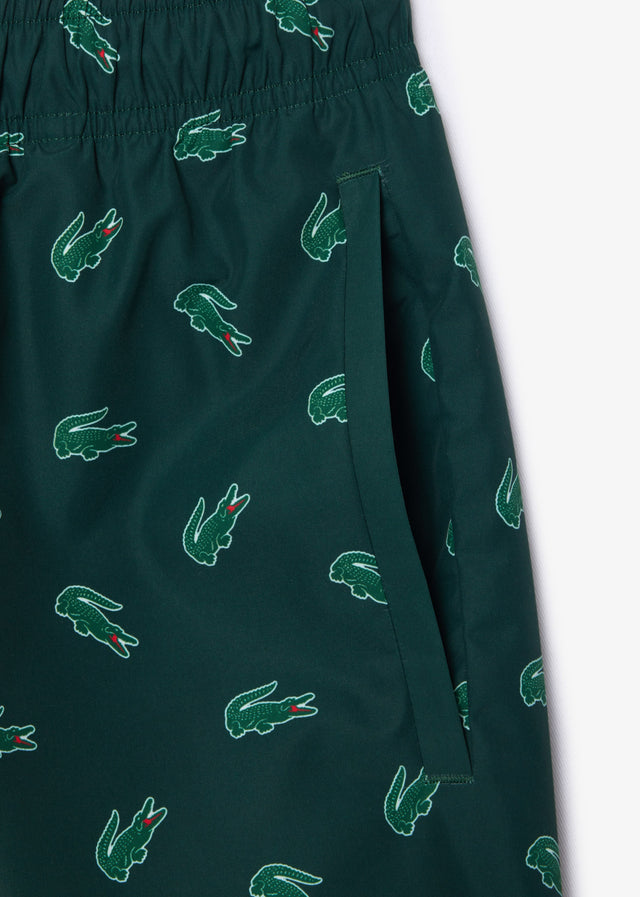Lacoste Swimwear  Swimming trunks all over print - sinople multico 