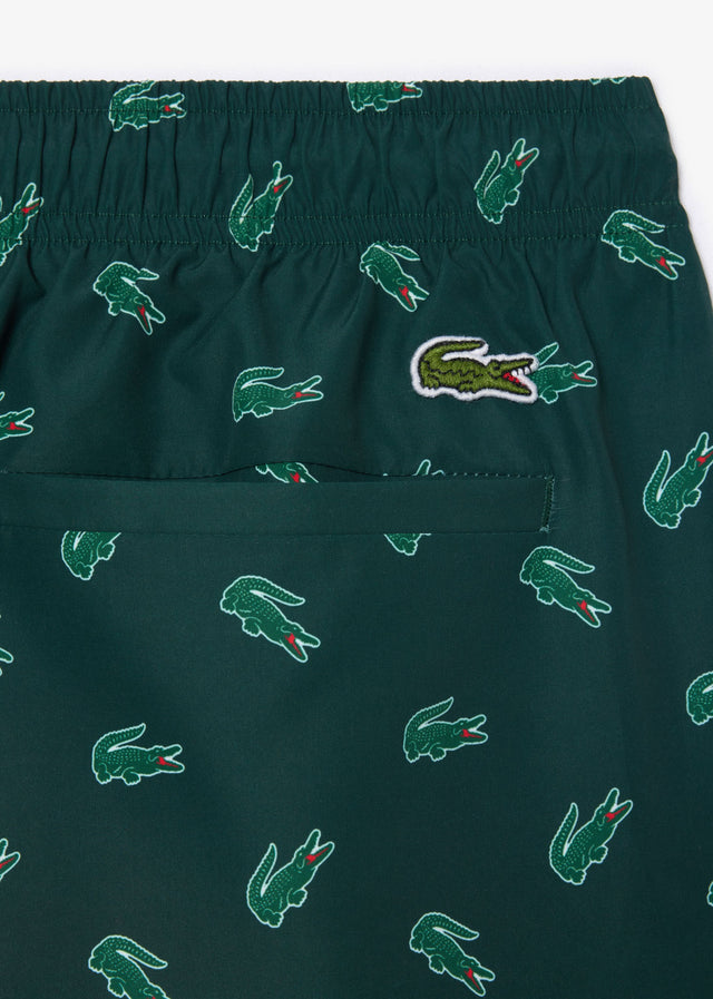 Lacoste Swimwear  Swimming trunks all over print - sinople multico 