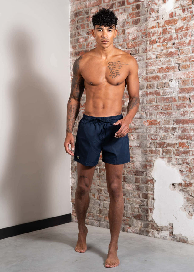 Lacoste Swimwear Lacoste swim short - navy blue green