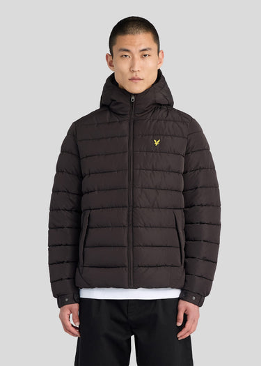 Lyle & Scott Jassen Hooded quilted jacket - jet black