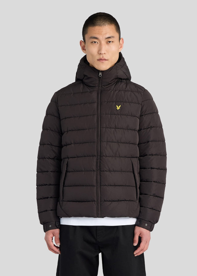 Lyle & Scott Jassen Hooded quilted jacket - jet black