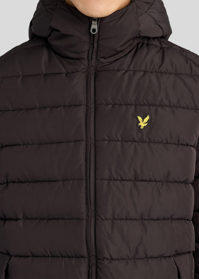 Lyle & Scott Jassen Hooded quilted jacket - jet black
