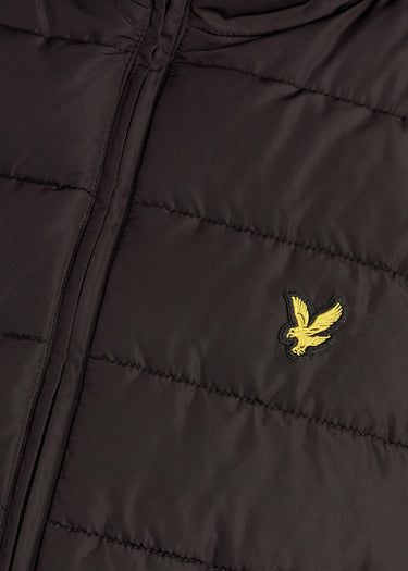 Lyle & Scott Jassen Hooded quilted jacket - jet black
