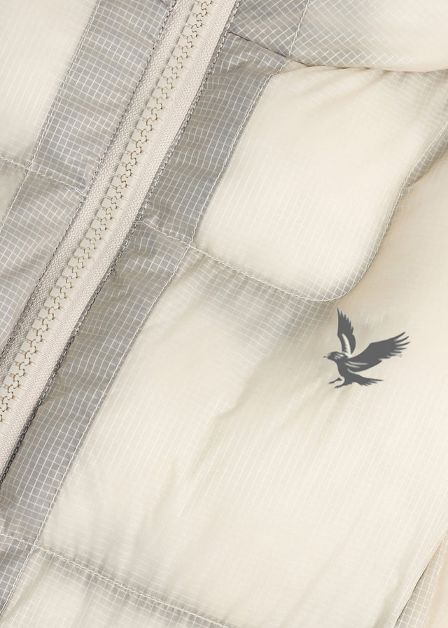 Lyle & Scott Jassen Translucent puffer jacket - putty