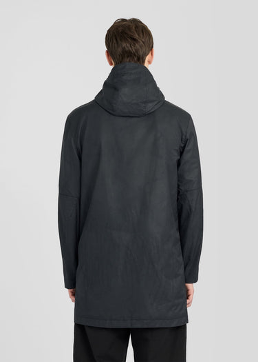 Lyle & Scott Jassen Waxed guard parka - jet black