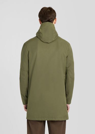 Lyle & Scott Jassen Waxed guard parka - true olive