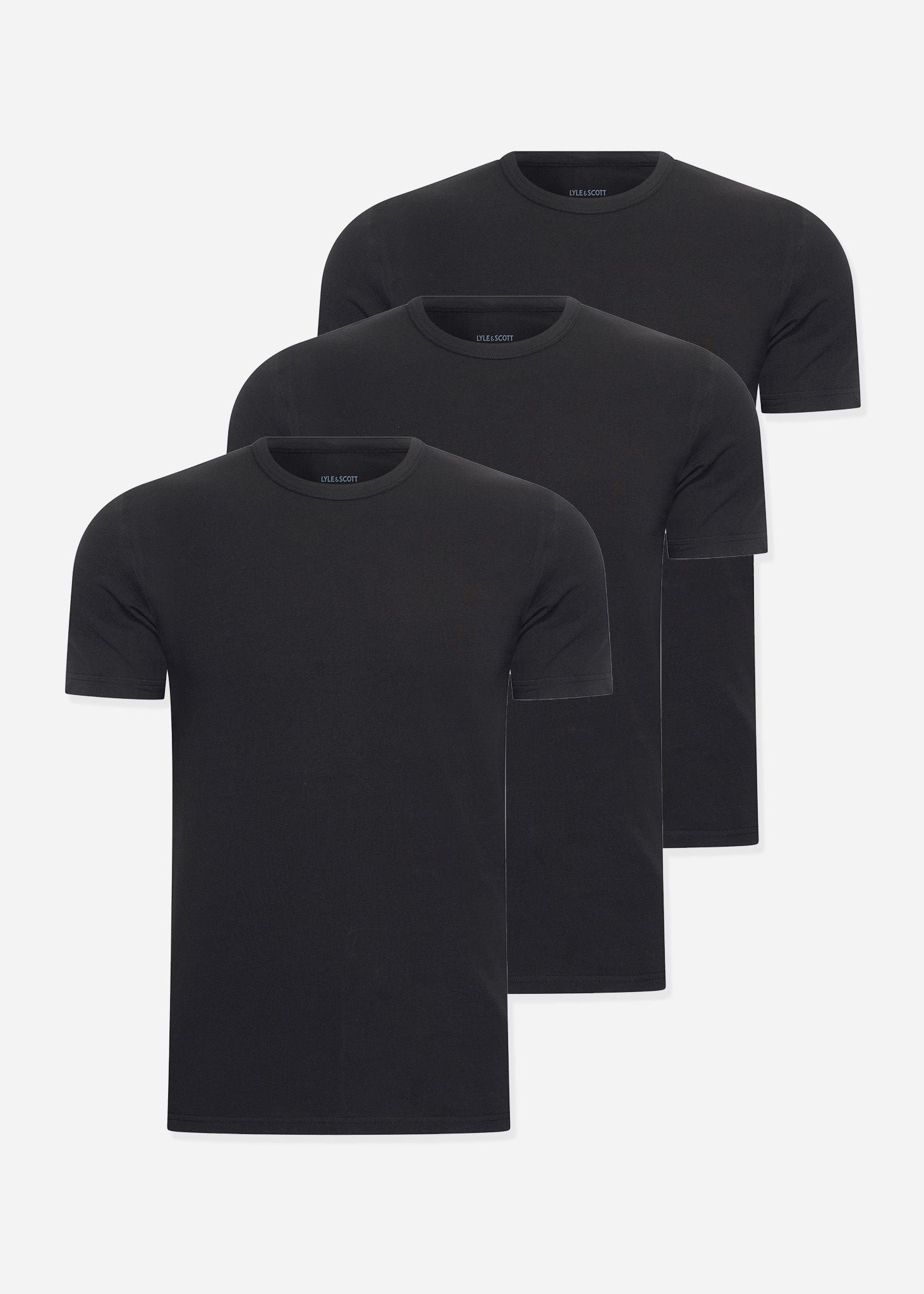 Lyle & Scott T-shirts  Basic 3 pack t-shirt - jet black 