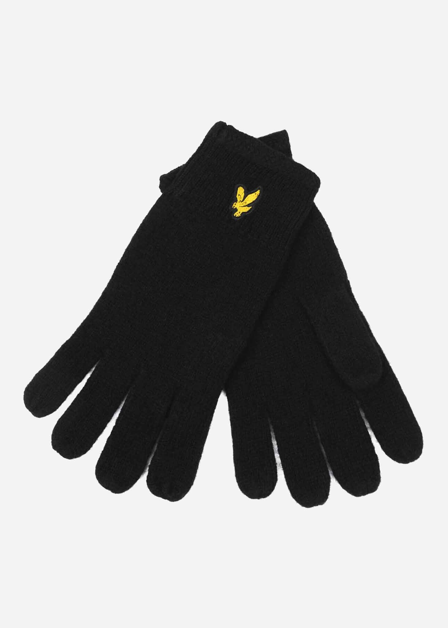 Lyle & Scott Mutsen Beanie, Scarf, Gloves set - true black