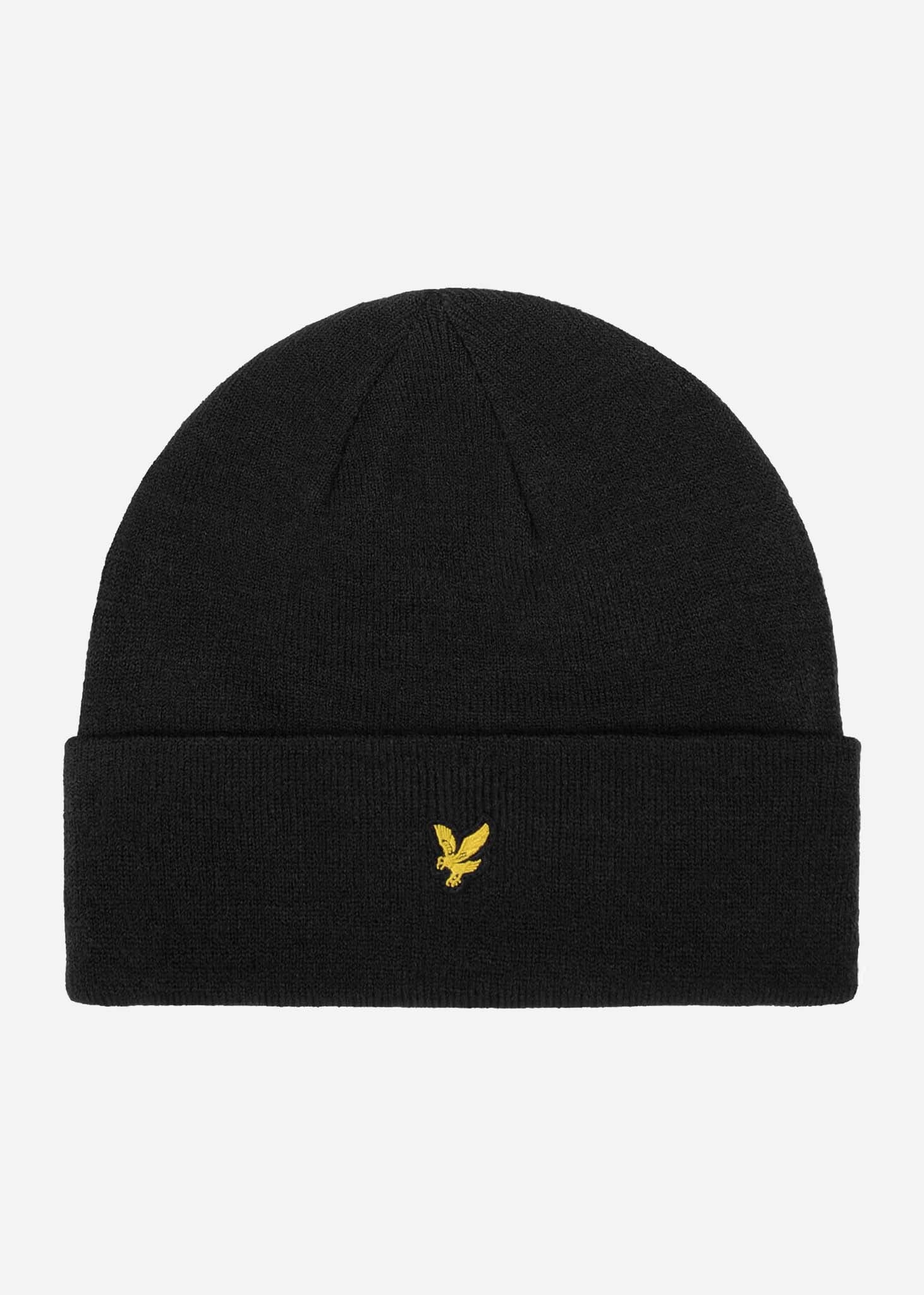 Lyle & Scott Mutsen Beanie, Scarf, Gloves set - true black